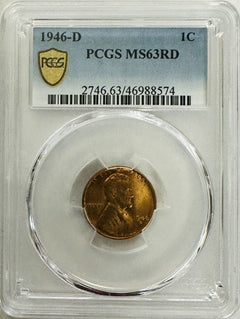 1946-D Gold Shield (Rare) Lincoln Cent PCGS MS63RD(none On eBay) # LP 1946-D