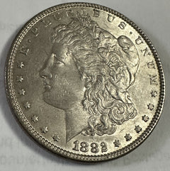 1882 $1 Morgan Silver Dollar AU-Uncirculated