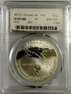 1995-P Olympic Gymnastics 20th Anniversary 1 Of 500 PR69DCAM 