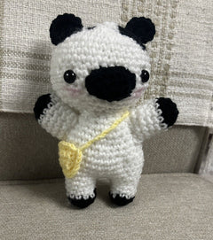 Handmade Crochet Moo Cow  Cute Stuffed Animal 7” By 6” As Shown(great Gift Idea)