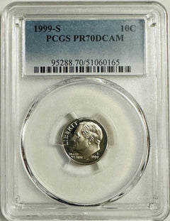 Lot Of 2 Perfect PCGS PR70DCAM COINS~90's & 2000's (top Grade None Better) OA137