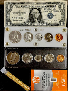 Coin Collection With Silver Gold  Silver Certif. Proof Set & Uncirculated Set#02