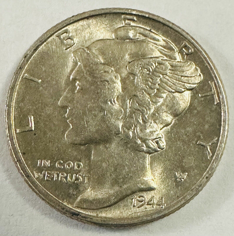 1944-P Silver Mercury Dime Gem BU # MD GB 1944-P