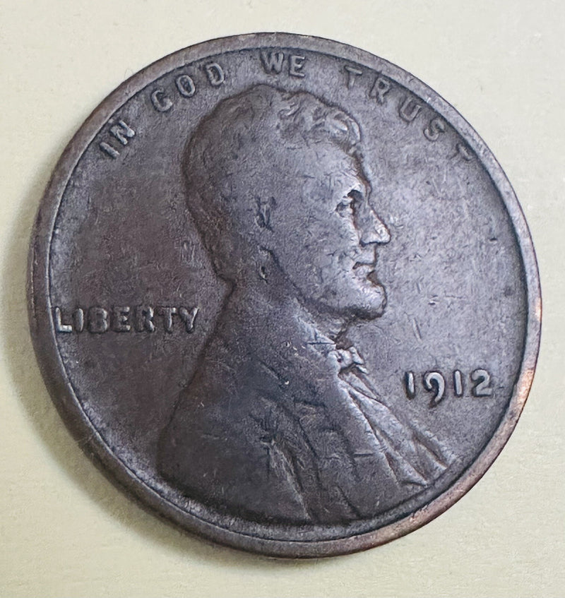 1912 (P) Lincoln Wheat Cent/Penny - F Fine to VF Very fine As Pictured #LP 1912P