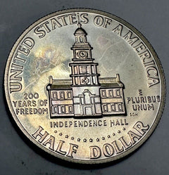 1776 - 1976 S CLAD PROOF BICENTENNIAL KENNEDY HALF DOLLAR Toning # 1976 KPHD