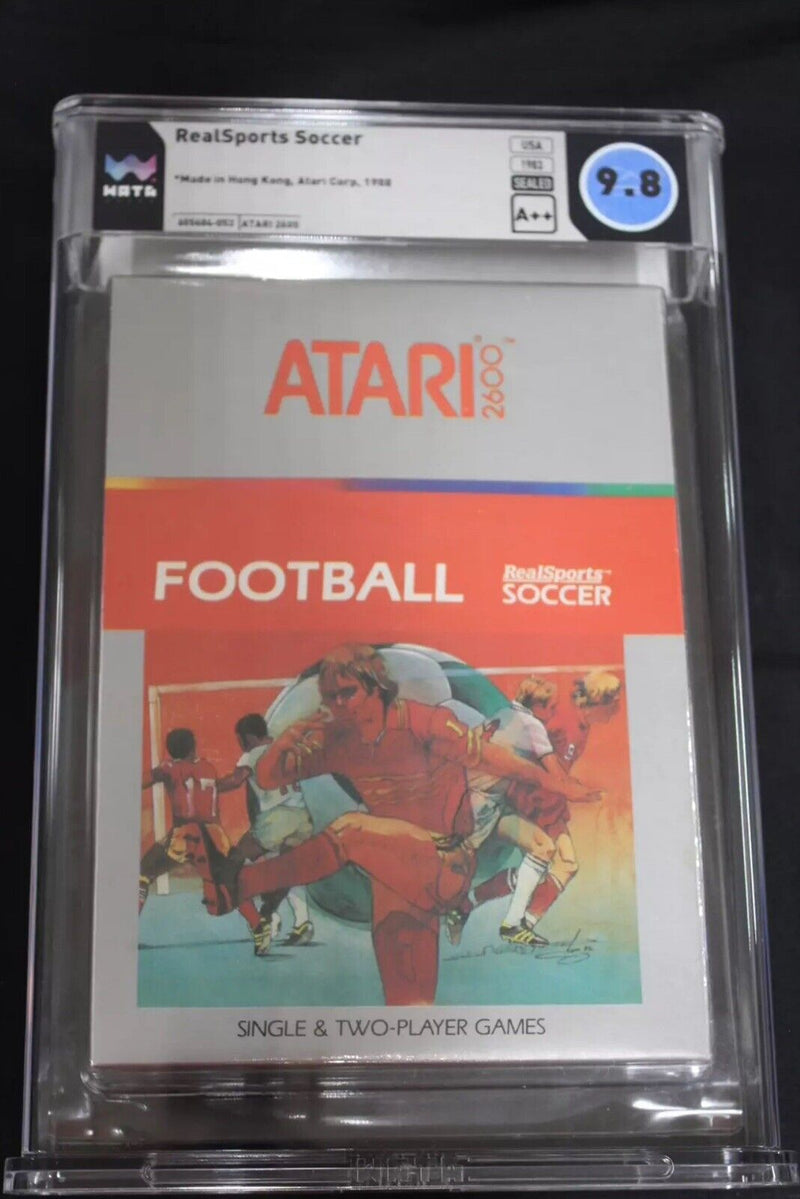 Atari 2600 New Sealed Real Sports Soccer Video Game (1983) WATA 9.8 A++ Seal