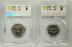 Lot Of 2 Coins From 1966 Special Mint Set PCGS SP65 (PCGS BOOK VAL $32) # OA 50