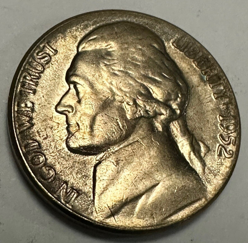 1952 jefferson nickel gem BU Lot # Q 4140 “ FREE SHIPPING “