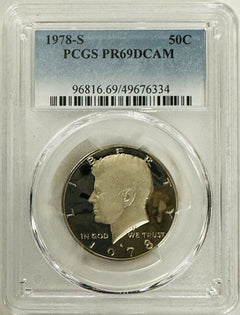 Lot Of 2 PCGS PR69DCAM COINS( Kennedy Half & Quarter) # OA 31 (Book Value $29)