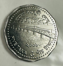 Lot Of 3 Coins From Bangladesh (1Taka-5 Taka) # BD  Coins 3