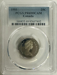 50% Off Lot Of 3 Canadian 1981 Coins PCGS PR69DCAM ($14.99 Regular $30) # OA 153