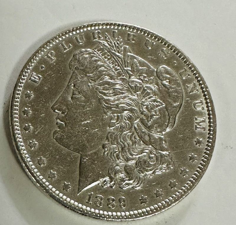 1889-P Morgan Silver Dollar BRILLIANT UNCIRCULATED Silver Morgan Dollar #MD 1889