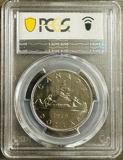 1975 Canada Voyageur Detached Jewels Ni Dollar PCGS SP67 # Canada 1975 $1 SP67