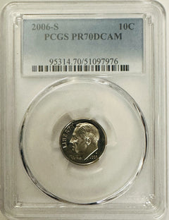 Lot Of 2 Perfect PCGS PR70DCAM COINS~90's & 2000's (top Grade None Better) OA161