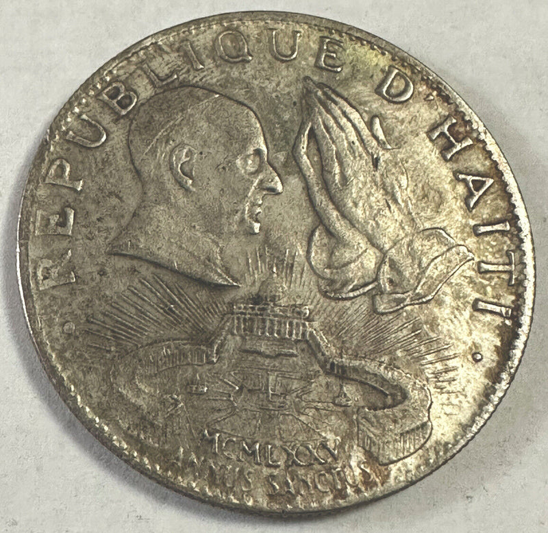 1975 Republic Of Haiti Holy Year 50 Gourdes 