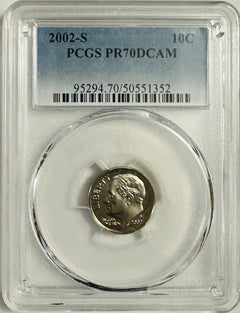 Lot Of 2 Perfect PCGS PR70DCAM COINS~90's & 2000's (top Grade None Better) OA141