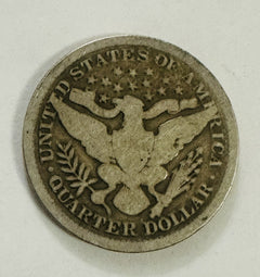 1899 Barber Silver Quarter VG-Fine As Pictured # BSQ 1899 VG-F