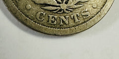 1896 Liberty V. Nickel With “CENTS” Bold Full Date Low Price “FREE S/H” #LVN1896