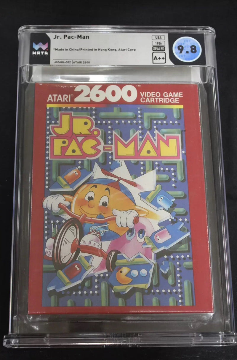 Atari 2600 New Sealed Jr. Pac-Man Video Game (1986) WATA 9.8 A++ Seal