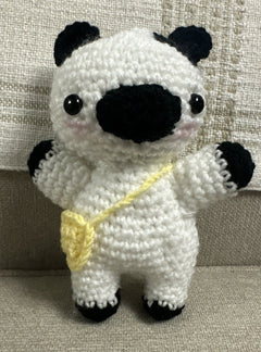 Handmade Crochet Moo Cow  Cute Stuffed Animal 7” By 6” As Shown(great Gift Idea)