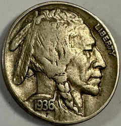 1936-P Buffalo Nickel - VF/XF “Low Price” FREE SHIPPING” Lot # 1936-P VF-XF #03