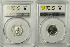 Lot Of 2 Silver 1964 Canada  Gem PL Ten Cents PCGS PL 66 # CTC 1964-PL66 *2