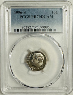 Lot Of 2 Perfect PCGS PR70DCAM COINS~90's & 2000's (top Grade None Better) OA138
