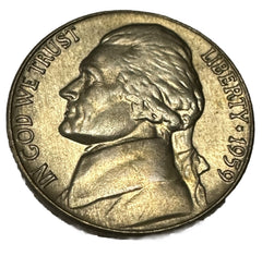 1959-P Jefferson Nickel Gem BU Uncirculated “ Free Shipping” # NR 9897