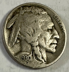 1930-S 5C Buffalo Nickel Fine- Extra Fine Lot # BN 1930-S “FREE SHIPPING “