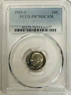 Lot Of 2 Perfect PCGS PR70DCAM COINS~90's & 2000's (top Grade None Better) OA161