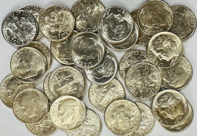 1946-P Roosevelt Dime - Silver - SUPERB GEM BU-Shiny As Picture- #6