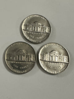 Lot Of 3 1975-S GEM BU PROOF JEFFERSON NICKEL BRILLIANT UNCIRCULATED COIN #57782