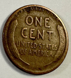 1915-D Lincoln Wheat Cent  VF Details Rare Semi Key Date Lot # LP 1915-D
