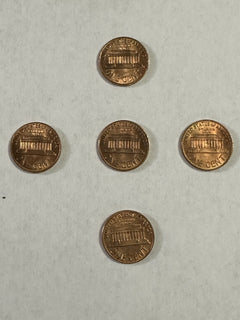 Lot Of 5 1970-P BU Lincoln Cent