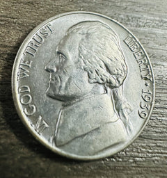 1939-P Jefferson Nickel Key Date! "Best Value On EBay” FAST FREE SHIPPING #52842