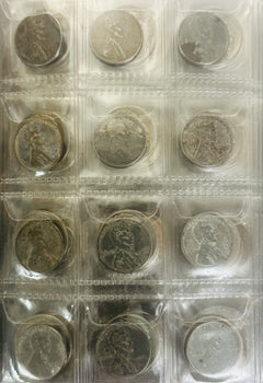 Coin Collection Book W/ 120 Coins Including 12 Silver ( Please Read Description)