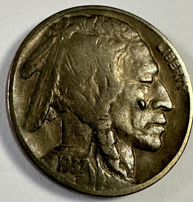 1937-D BUFFALO NICKEL ~ XF~NICE W/ Full Date & Mint Mark #BN 1937-D XF Error