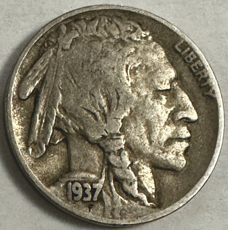 1937-D 5C Buffalo Nickel Extra Fine Lot # 1937-D (2)