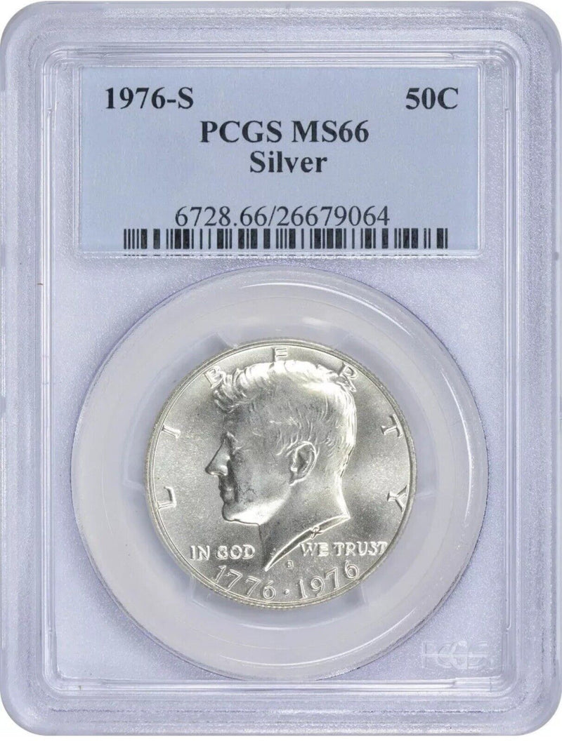 1976-S Silver Kennedy Half Dollar PCGS MS66 (Lowest Price On eBay) # KHD 1976-S2