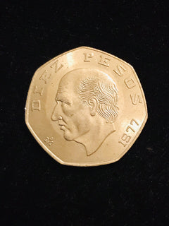 MEXICO  - 10 PESOS  1977 - AU-BU