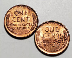 1951 P D LINCOLN WHEAT PENNY UNC 2 COIN SET # Lp 1951 P&D