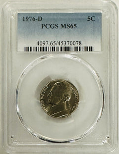 Lot Of 2 Jefferson Nickel 1976 D&S PCGS PR69 & MS65 As Pictured # OA 28
