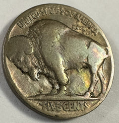 1917-P 5C Buffalo Nickel 105 Y Old “Full Date” VG Color Toned Lot # BN 1917-P TD