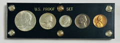 1964 US Proof Set W/ 5 Gem BU Coins In Capital Holder # PS 1964 GBU