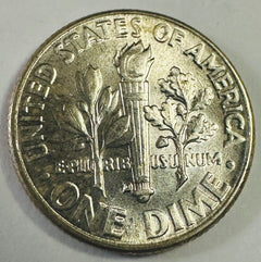 1959-D Roosevelt Dime - 90% Silver - GEM BU - Uncirculated Lot# RD 1959-D GBU #1