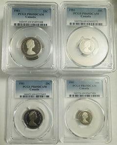 50% Off Extreme Sale Lot Of 2 Canadian 1981 Coins PR69DCAM For $9.99 (reg. $20)