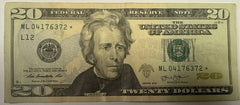 Lot Of 2 Replacement CRISP Error Star Note $21 FV Lot # PM02 (#02)