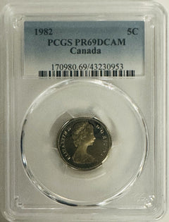 50% Off Lot Of 3 Canadian 1982 Coins PCGS PR69DCAM ($14.99 Regular $30) # OA 154