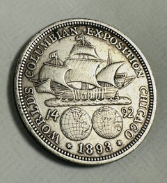 1893 columbian exposition commemorative silver half dollar As Pictured # 1893 CE
