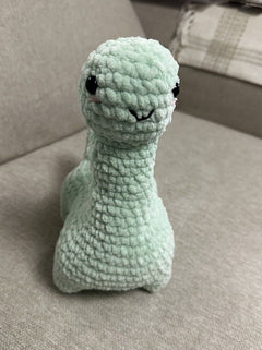 Handmade Crochet  Large Dinosaur ( 10 In By 10 In) As Shown (great Gift Ideas)